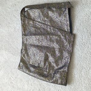 Express Metallic Mini Skirt